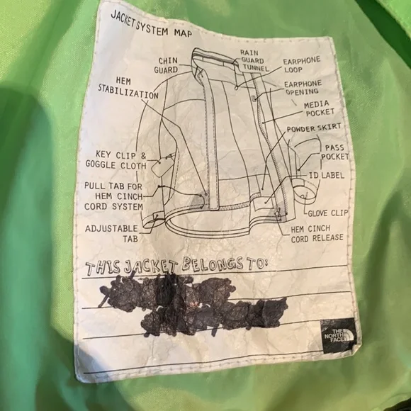 North Face gorgeous TWO PIECE boys ski jacket